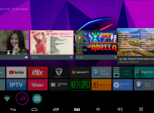 Tampilan Utama Android TV Fiberhome HG680P